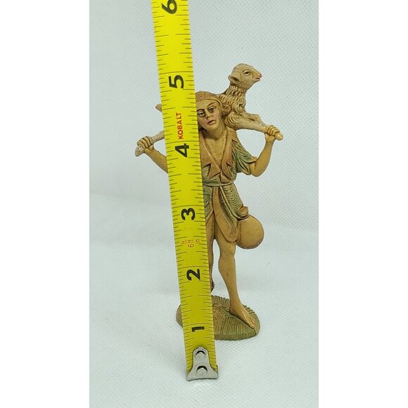 Vintage Fontanini Nativity Shepherd Boy Holding Sheep – Italian-Made Collectible - Picture 12 of 12